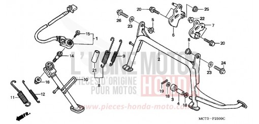 BEQUILLE FJS600A3 de 2003